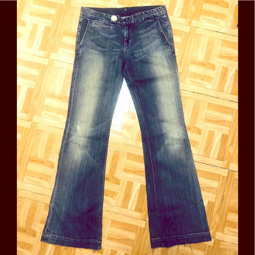 Seven Jeans button-tab soft denim jeans 28
